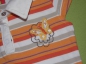 Preview: Poloringelshirt Gr. 68/74 Topolino orange/weiß mit Schmetterling und Flügelärmeln