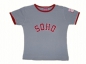 Preview: T-Shirt Gr. 104/110 Port Louis hellblau mit rot