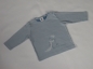 Preview: Sweatshirt Gr. 68 Petit Bateau hellblau mit Pinguin