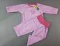 Preview: Samtschlafi Gr. 74 living crafts 2 Teiler rosa Vogel Bio 2 Teiler