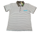 Preview: Poloshirt Gr. 170/176 Schiesser grau gestreift kurzarm