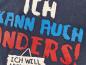 Preview: Langarmshirt Gr. 104 dunkelblau – Ich kann auch anders...