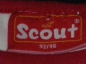 Preview: Achselshirt Gr. 80/86 Scout weiß/rot mit Boot