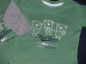 Preview: Langarmshirt Gr. 74 Topolino grün/grau