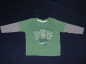 Preview: Langarmshirt Gr. 74 Topolino grün/grau