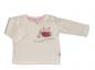 Preview: Langarmshirt Gr. 62 zart rosa mit Eule