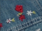 Preview: Jeansjacke Gr. 116 blue seven blau mit Blumenstickerei