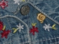 Preview: Jeansjacke Gr. 116 blue seven blau mit Blumenstickerei