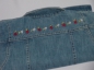 Preview: Jeansjacke Gr. 116 blue seven blau mit Blumenstickerei