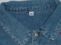 Preview: Jeansjacke Gr. 80 blau mit Blumenstickerei