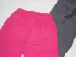 Preview: robuste Stoffhose Gr. 104/110 H&M pink und grau mit Strickbund