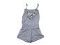 Preview: Jumpsuite kurz Gr. 158/164 H&M grau Silber Pailiettenherz