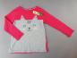 Preview: Langarmshirt Gr. 98 pink/grau Katze