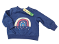 Preview: Sweatshirt Gr. 62 Pocopiano blau mit Regenbogen