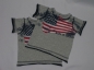 Preview: T-Shirt Gr. 68 Toys r us grau America Flagge * Zwillinge *