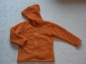 Preview: Kuschelfleecejacke Gr. 128 Jako-o orange mit Zipfelkaputze