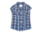 Preview: Sommerbluse Gr. 110/116 H&M blau kariert