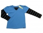 Preview: Langarmshirt Gr. 110 Jako-o hellblau/braun 2 Lagenlook