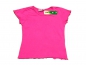 Preview: T-Shirt Gr. 80/86 NKD pink mit Wellensaum einfarbig