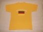 Preview: T-Shirt Gr. 152 gelb mit Deutschland Fahne