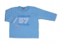 Preview: Langarmshirt Gr. 68 Sanetta hellblau mit Zahl