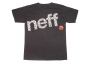 Preview: T-Shirt Gr. 176/182 Neff schwarz mit Aufdruck