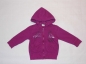 Preview: Sweatjacke Gr. 68/74 Papagino lila mit Kaputze