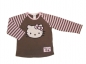 Preview: Ringelshirt Gr. 74/80 H&M Hello Kitty braun rosa