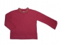 Preview: Sweatshirt Gr. 86 C&A bordeaux mit olvifarbenem Wellensaum