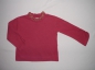 Preview: Sweatshirt Gr. 86 C&A bordeaux mit olvifarbenem Wellensaum