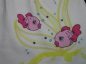 Preview: T-Shirt Gr. 68/74 mit Bolero pink und weiß mit Fischen