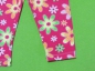 Preview: Leggins Gr. 74 NKD pink mit großen Blumen