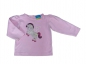 Preview: Stretchshirt Gr. 74 Topolino rosa mit Velourpferdchen