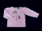 Preview: Stretchshirt Gr. 74 Topolino rosa mit Velourpferdchen