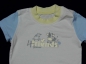 Preview: T-Shirt Gr. 62/68 und Gr. 68 TCM gelb/blau/weiß mit Tieren * Zwillinge *