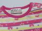 Preview: T-Shirt Gr. 68 pink/gelb/weiß gestreift mit Blumenmotiv