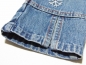 Preview: fetzige Jeans Gr. 74 blau mit Schneeflocken