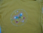 Preview: T-Shirt Gr. 80 gelb mit Schmetterling und Knopf