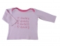 Preview: Langarmshirt Gr. 68 first smile rosa I love daddy