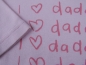 Preview: Langarmshirt Gr. 68 first smile rosa I love daddy