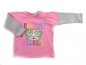 Preview: Stretchshirt Gr. 74 C&A rosa/grau 2 Lagenlook Coole Katze