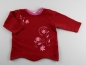 Preview: Sweatshirt Gr. 68 Baby Walz rot/rosa mit Blumendruck