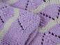 Preview: Strickpullover Gr. 74 flieder handmade selbstgetrickt