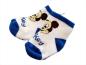 Preview: Newborn Socken blau/weiß mit Micky Maus