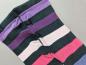 Preview: Strumpfhose Gr. 110/116 H&M schwarz Blockstreifen rosa/pink/lila/blau