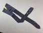Preview: Strumpfhose Gr. 110/116 dunkelgrau mit schwarzen Streifen