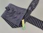 Preview: Strumpfhose Gr. 110/116 dunkelgrau mit schwarzen Streifen