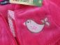 Preview: kuschlige Samtjacke Gr. 74/80 pink mit Vogel