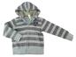 Preview: Sweatjacke Gr. 116/122 Benetton grau Blockstreifen