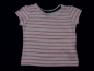 Preview: T-Shirt Gr. 68 Primark rosa/weiß gestreift